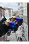 İB GLOBAL Yanık Egzoz Ucu Çift Çıkış Düz Egzoz Kafası thumbnail 3