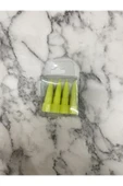 İB GLOBAL Sivri Mermi Sibop Kapağı Plastik 4'lü 32mm Sarı - 1