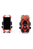 İB GLOBAL Lastik Destekli Standlı Bisiklet Telefon Tutucu Telefon Tutucu Aksesuarları Gidon Telefon Tutucusu thumbnail 4