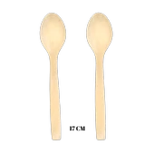 El Yapımı 17 cm Şimşir Ağacı Kaşık - 1