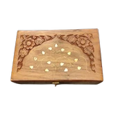 El Yapımı Pirinç Kakma Hint Işi Desenli Takı Kutusu - 3