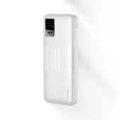 Polosmart PSM130 Taşınabilir 20W PD Çıkışı Dijital Göstergeli Şarj Cihazı Powerbank 10.000 mAh Beyaz - 2