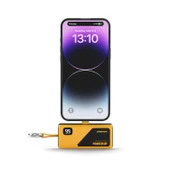 Polosmart PSM132 Taşınabilir Dijital Göstergeli 20W PD Çıkışlı Şarj Cihazı Powerbank 5.000 mAh Sarı - 2