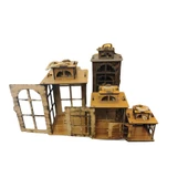 Dekoratif Mdf Kandil Fener Seti - 2