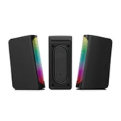 Polosmart PGS403 Kablolu Rainbow Led Aydınlatmalı Gaming Hoparlör Speaker Siyah - 3