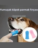 1 Adet - Süper Yumuşak Köpek ve Kedi Parmak Diş Fırçası | Yavru Köpekler ve Küçük Evcil Hayvanlar İçin Nazik Diş Temizleme Aracı | Stoktaki Uygun Renge Göre Gönderilecektir thumbnail 1