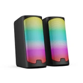 Polosmart PGS403 Kablolu Rainbow Led Aydınlatmalı Gaming Hoparlör Speaker Siyah - 1