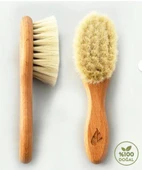 Ecowera Doğal Keçi Kılı Bebek Saç Fırçası thumbnail 2