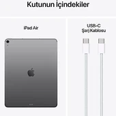 iPad Air M3 Wi-Fi + Cellular 512 GB 13" MCJ94TU/A Uzay Grisi Tablet - 3