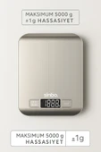 Sinbo SKS-4527 Metal Dijital Hassas Mutfak Tartısı Pil Hediyeli thumbnail 3