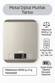 Sinbo SKS-4527 Metal Dijital Hassas Mutfak Tartısı Pil Hediyeli thumbnail 1
