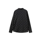 Kadın %100 Koton Desenli Gömlek thumbnail 9