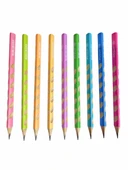 Jumbo Sağ Sol Tutuş Kalemi Elips Girintili Üçgen Kurşun Kalem İlk Kalemim- Açık Yeşil thumbnail 3