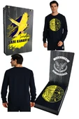 Fenerbahçe Tribün UV Baskılı  Tek Renk Logolu Erkek Sweatshirt - 1