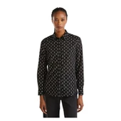 Kadın %100 Koton Desenli Gömlek thumbnail 6