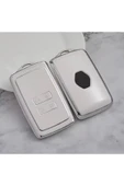 YıldızTuning Dacia Sandero 3 Anahtar Kılıfı Beyaz-Silver thumbnail 1
