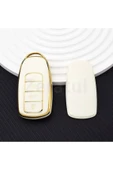 YıldızTuning Chery Omoda 5 Pro Beyaz-Gold Anahtar Kılıfı thumbnail 1
