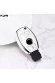 YıldızTuning Mercedes E Serisi W212 Beyaz-Silver Anahtar Kılıfı - 1