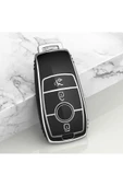 YıldızTuning Mercedes Benz W222 Anahtar Kılıfı Siyah Gümüş Renk thumbnail 1