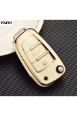 YıldızTuning Audi A3 8P 8L Beyaz-Gold Anahtar Kılıfı thumbnail 1