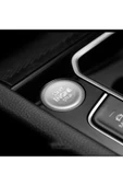 YıldızTuning Tiguan 2016-2023 Start Stop Tuş Buton Kaplaması Gümüş Renk thumbnail 2