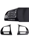 YıldızTuning Vw Tiguan 2011-2015 Direksiyon Tuş Çerçevesi Plastik Piano Black - 1