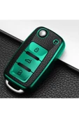 YıldızTuning Seat Leon Mk2 Süperlüx Sustalı Anahtar Kılıfı A+ Kalite Yeşil thumbnail 1