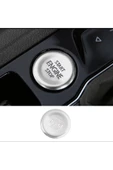 YıldızTuning Tiguan 2016-2023 Start Stop Tuş Buton Kaplaması Gümüş Renk thumbnail 1