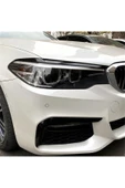 YıldızTuning Bmw G30 Far Üstü Piano Black Siyah Kaplama Kaşı - 2