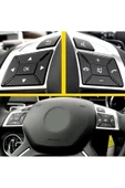 YıldızTuning Mercede  E Serisi W212 Direksiyon Tuş Kaplaması Siyah 2013-2016 thumbnail 3