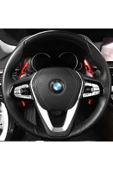 YıldızTuning Bmw 6 Serisi G32 F1 Direksiyon Kulakçık Kırmızı Renk thumbnail 2