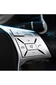 YıldızTuning Mercedes C Serisi W204 Direksiyon Tuş Kaplaması Gümüş 2011-2013 - 2