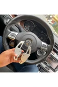 YıldızTuning Golf 5 6 Passat B6 B7 CC Scirocco Beetle Gri Direksiyon F1 Kulakçık Vites Mini thumbnail 3