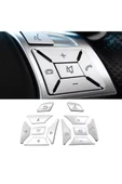 YıldızTuning Mercedes C Serisi W204 Direksiyon Tuş Kaplaması Gümüş 2011-2013 - 1
