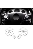 YıldızTuning Mercedes E Serisi Direksiyon Tuş Kaplaması Gümüş W212 2010-2012 thumbnail 1