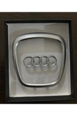 YıldızTuning Audi A8 D3 2007-2010 Uyumlu Direksiyon Logosu Çerçevesi Göbeği - 1