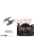 AEM AUTOGP Mercedes w176 direksiyon f1 vites kulakçık paddle shift gri - 1