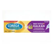 Corega Max Tutuş + Kalkan Tat İçermez Diş Protez Yapıştırıcı Krem 40 G - 1