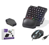 Pubg Mobile Klavye Mouse Konsol Dönüştürücü Siyah Andorid Uyumlu Nodar Nd762 thumbnail 1