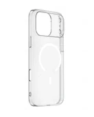 İphone 17Pro Uyumlu Kılıf Magsafe Wireless Kablosuz Şarj Destekli Sert Şeffaf Darbe Emici Kapak thumbnail 1