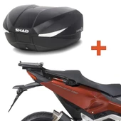 Shad X-ADV / Forza 750 (2021-2025) SH58X Genişleyebilir Topcase ve Bağlantı Demiri Seti thumbnail 1