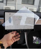 Tesla Model Y 15.6" Multimedya Ekran Koruyucu – 2in1 Nano Cam Çizilmez Koruma thumbnail 6