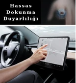 Tesla Model Y 15.6" Multimedya Ekran Koruyucu – 2in1 Nano Cam Çizilmez Koruma thumbnail 5