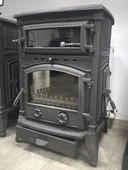 Flame Stove FS-11YKAK Sirius Maxi Yan Kapaklı Fırınlı Döküm Soba thumbnail 1
