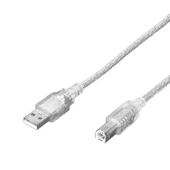 Ramtech Yazıcı Kablosu Usb Şeffaf 5 Metre - 1