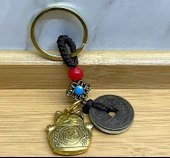 Periboia Metal Şans Ve Bereket Kedisi Anahtarlık Model 4 - 1