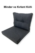 adımshops 1 Adet Bahçe Balkon Mobilyası Minderi Kılıfı (1 ADET MİNDER, 1 ADET KIRLENT Yanlızca Kılıf Gönderile - 1