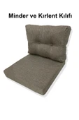 adımshops 1 Adet Bahçe Balkon Mobilyası Minderi Kılıfı (1 ADET MİNDER, 1 ADET KIRLENT Yanlızca Kılıf Gönderile - 1