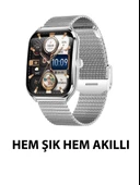 Logia Ultra Thin Edge 48mm Çelik Kasa Metal Kordon Akıllı Saat - 4