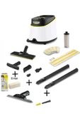 Karcher SC3 DELUXE Buharlı Temizlik Makinesi+Cam Temizleme Aparatı+15 Adet Mikrofiber Bez+ Derz Başlığı - 1
